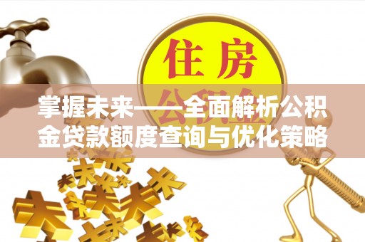 新密掌握未来——全面解析公积金贷款额度查询与优化策略