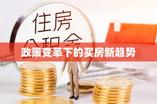 新密政策变革下的买房新趋势