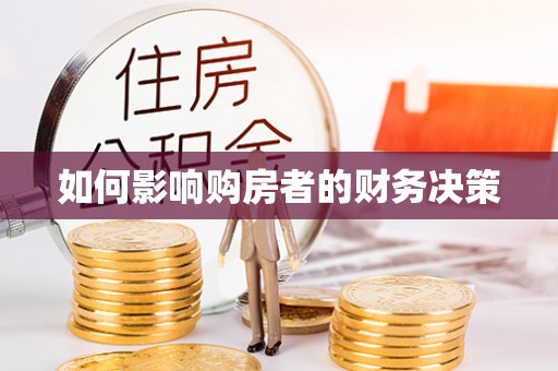 新密如何影响购房者的财务决策