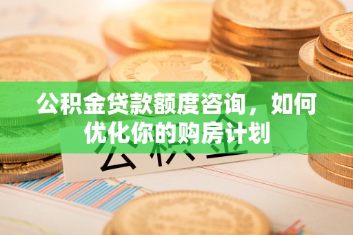 新密公积金贷款额度咨询，如何优化你的购房计划