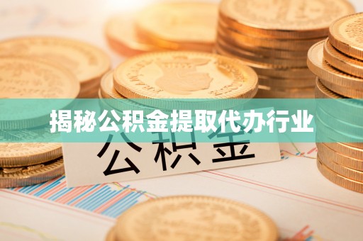 新密揭秘公积金提取代办行业
